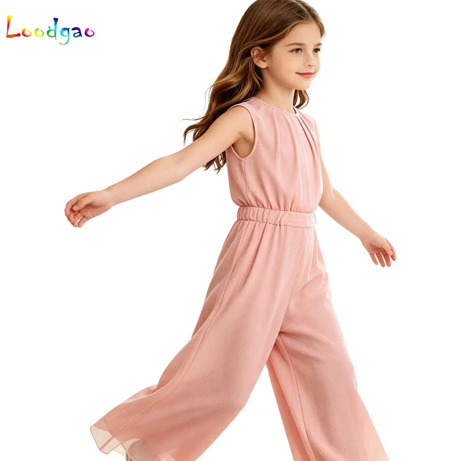 Kids Outdoor Outfit - Повседневный комбинезон для девочек из блестящей