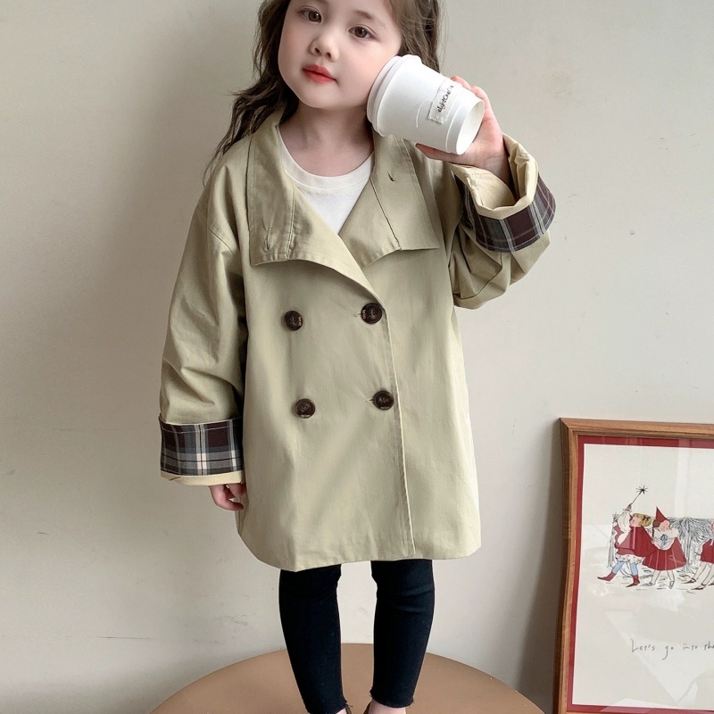 Kids Outdoor Jacket - Куртка-ветровка для девочек, хлопковая верхняя одежда,