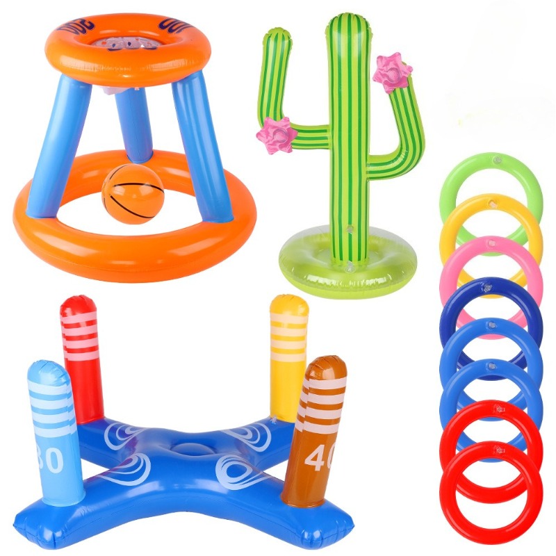 Kids Outdoor Games For Party - Надувная игра с кольцом кактуса -
