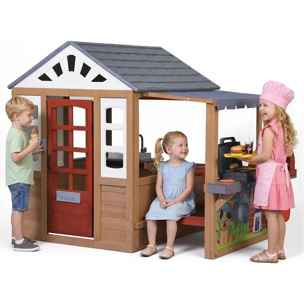 Kids Outdoor Grill - Детский деревянный игровой домик для улицы,