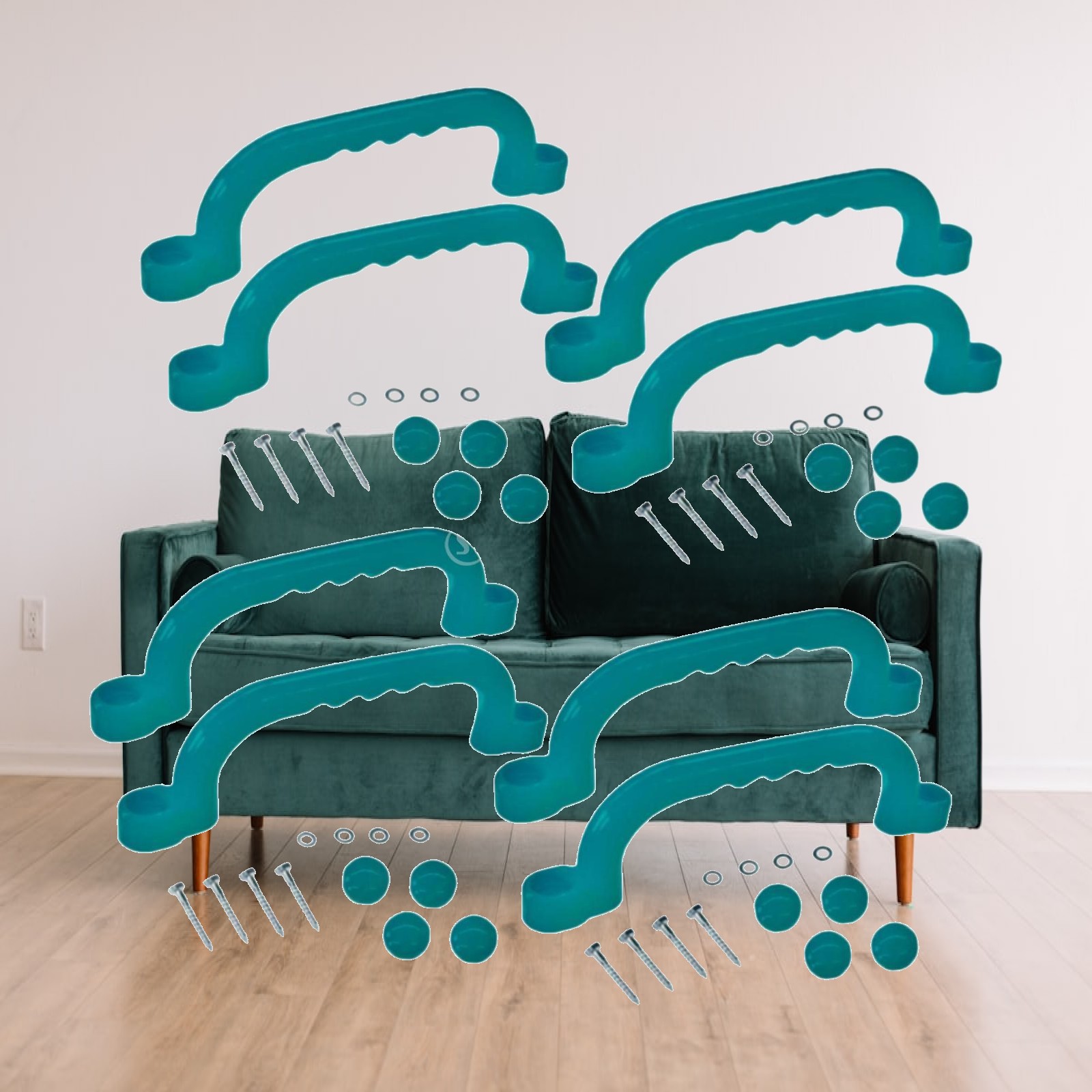 Kids Outdoor House Accessories - Набор из 8 элементов для лазания: