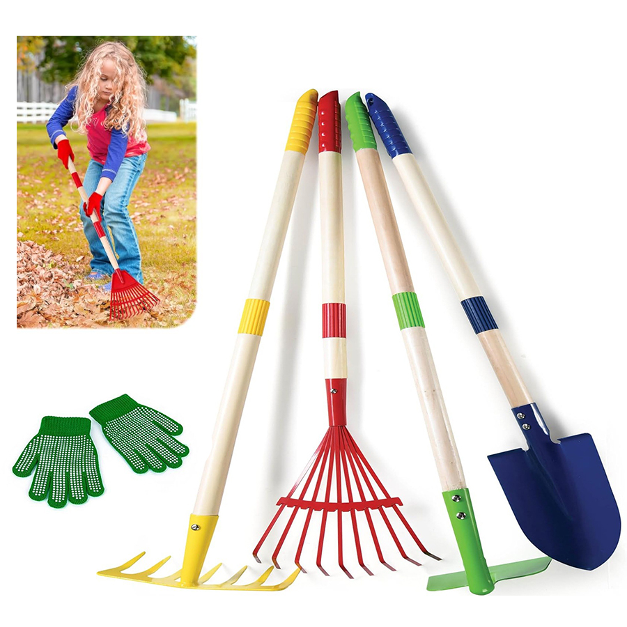 Kids Outdoor Fort Building Kit - 1/4/6 шт. детский набор садовых инструментов,