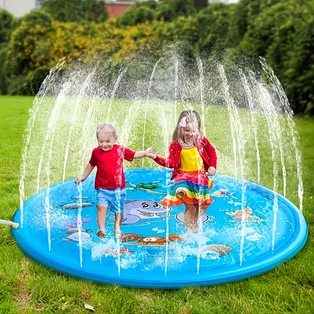 Slip Slide Water Mat - Незаменимая летняя игрушка! Круглый водный коврик-распылитель