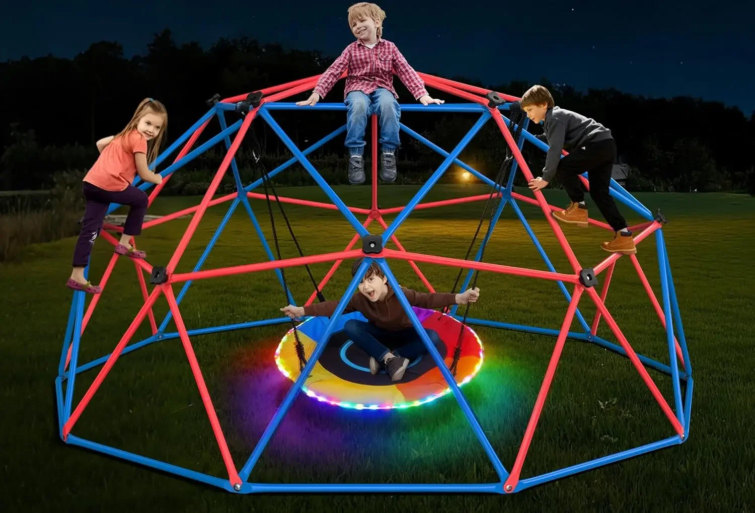 Купольная качеля-кастодиум Hap – обзор и цена Kids Outdoor Jungle Gym Dome