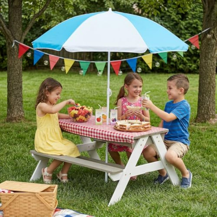 Детский уличный стол для пикни – обзор и цена Kids Outdoor Umbrella For Table
