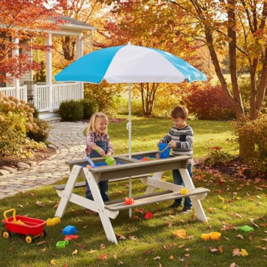 Детский уличный стол для пикни – обзор и цена Kids Outdoor Umbrella For Table