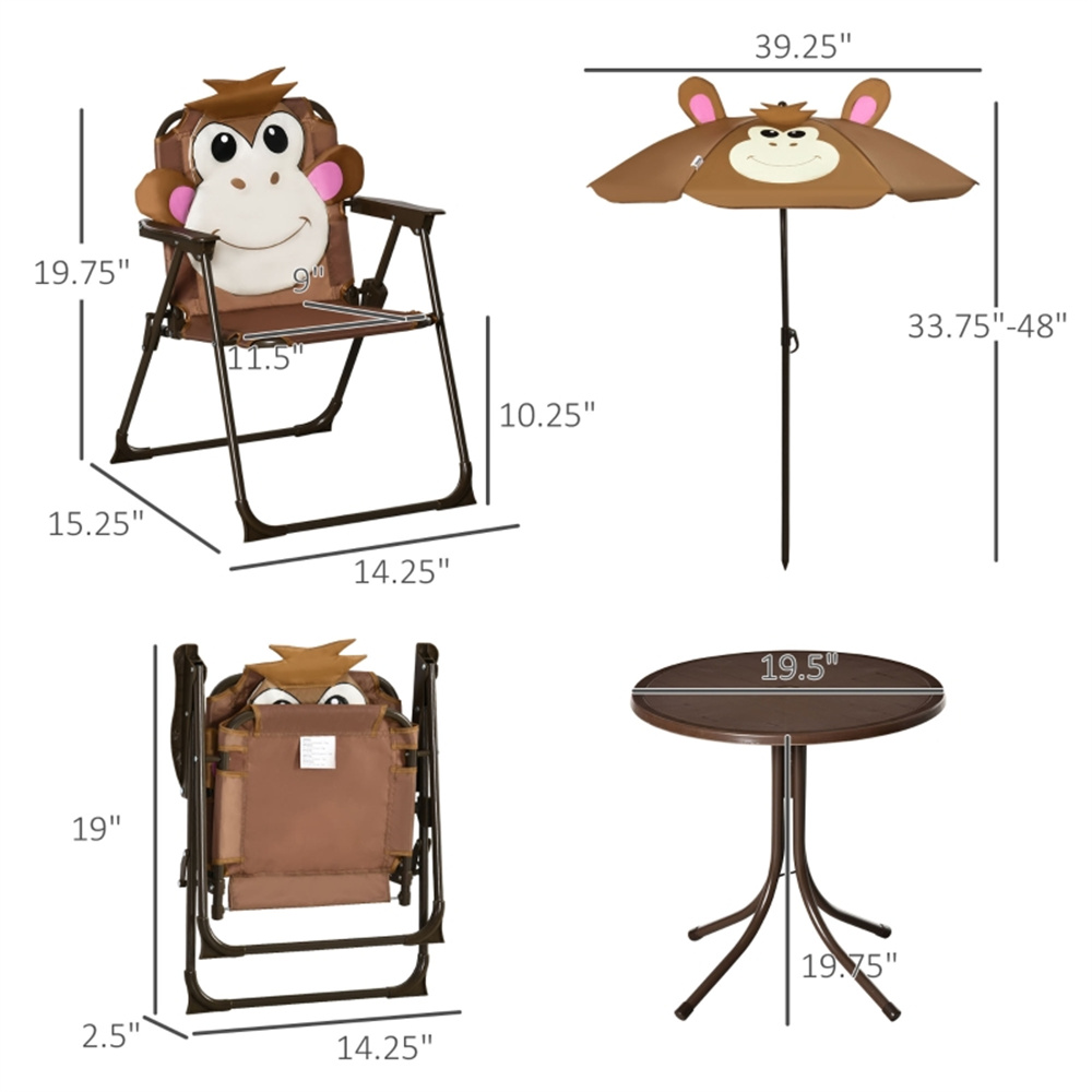 Детский комплект мебели для па – обзор и цена Kids Outdoor Umbrella For Table