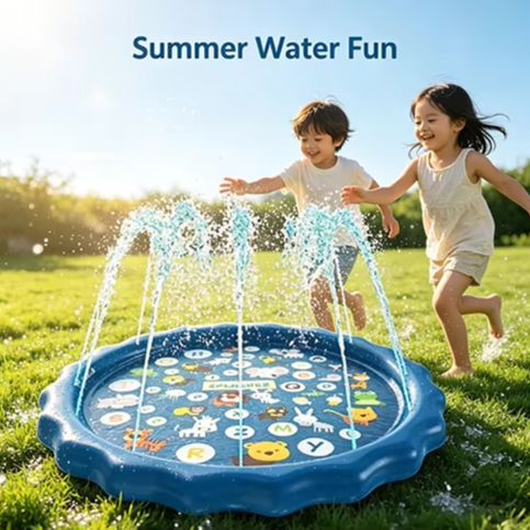 Надувной водный коврик-разбрыз – обзор и цена Slip Slide Water Mat