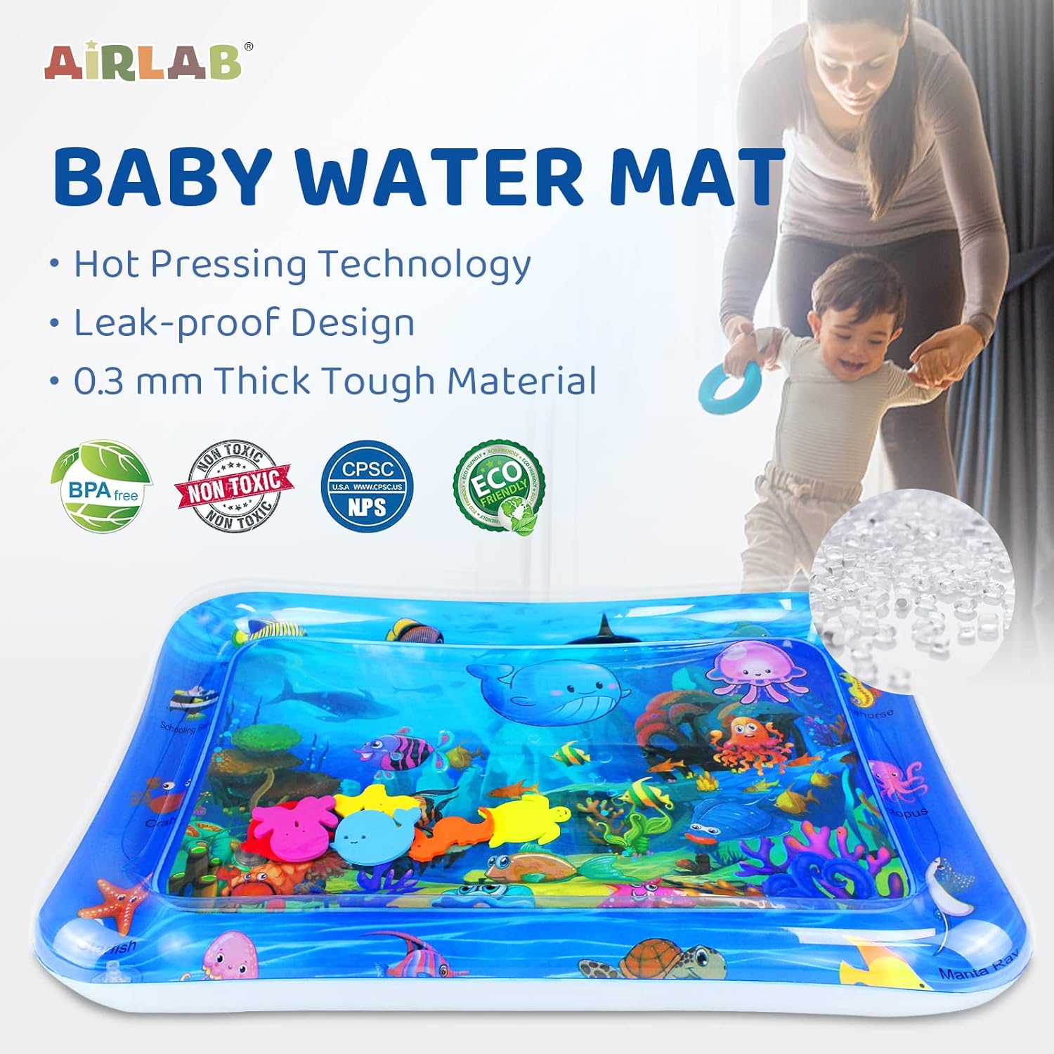 Детский водный игровой коврик, – обзор и цена Slip Slide Water Mat