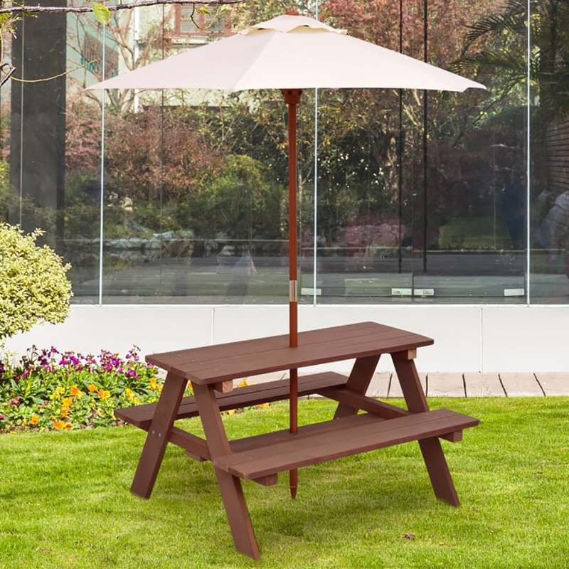 Уличный набор для пикника: сто – обзор и цена Kids Outdoor Umbrella For Table