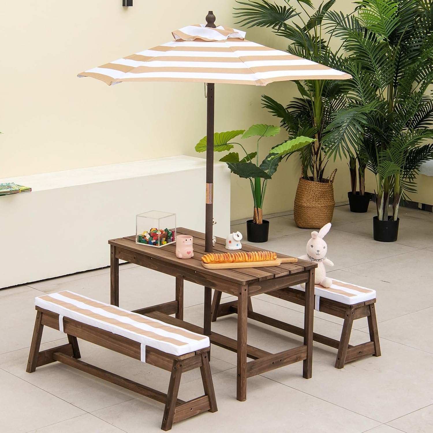 Деревянный детский столик для  – обзор и цена Kids Outdoor Umbrella For Table