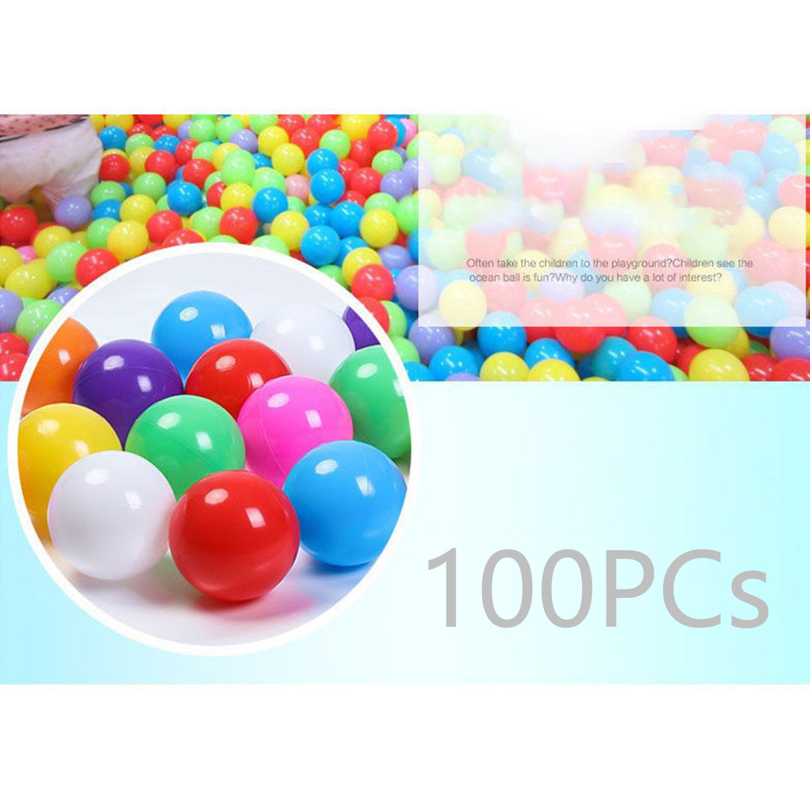 100 шт. пластиковых шариков 55 – обзор и цена Kids Outdoor House Accessories