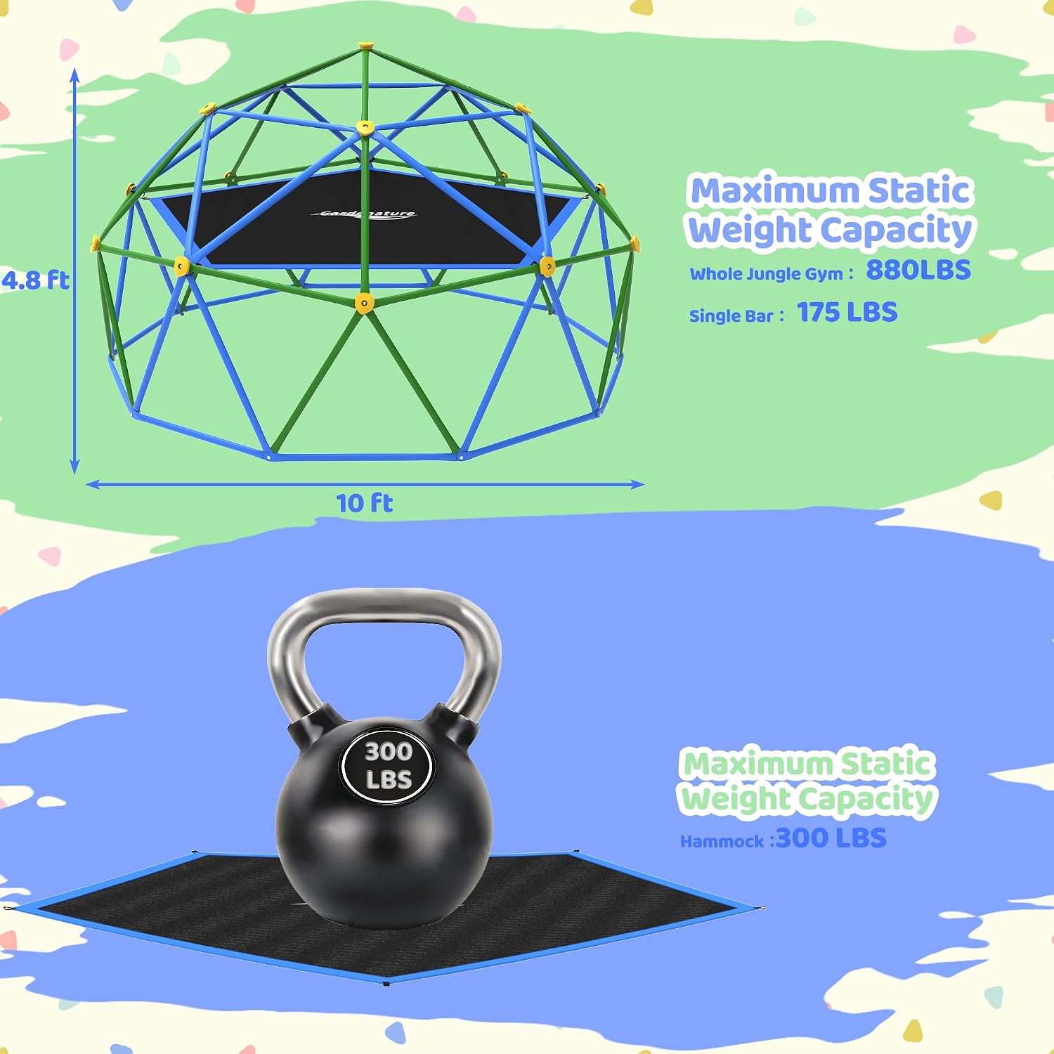 10-футовый скалодром-купол с г – обзор и цена Kids Outdoor Dome Climber