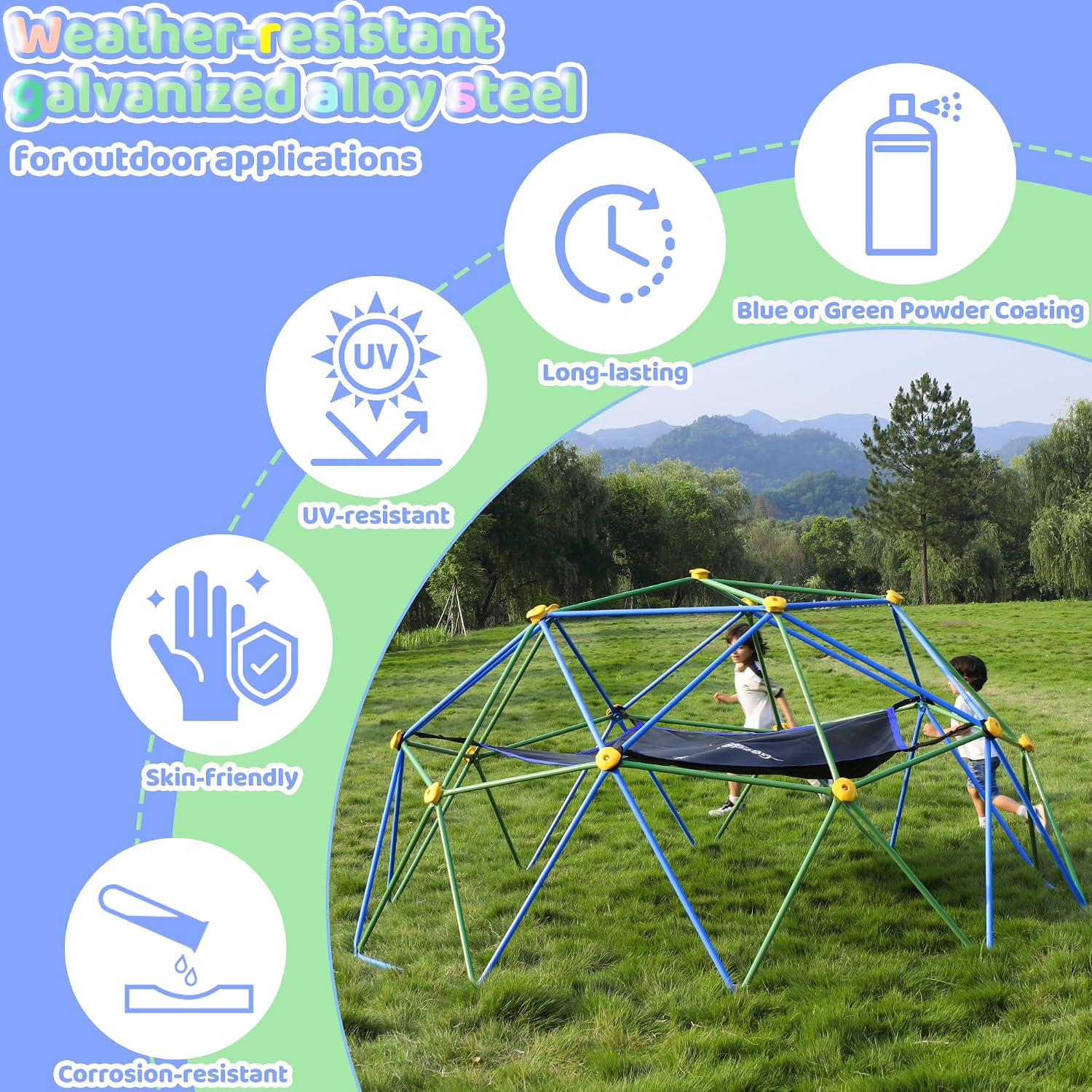 10-футовый скалодром-купол с г – обзор и цена Kids Outdoor Dome Climber