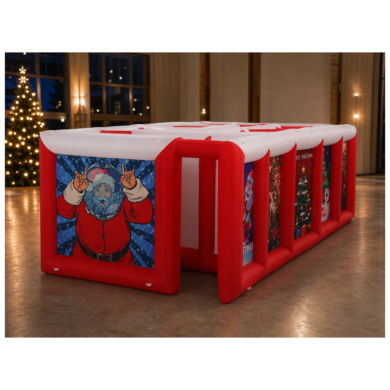 Большой красно-белый надувной  – обзор и цена Kids Outdoor Games For Party