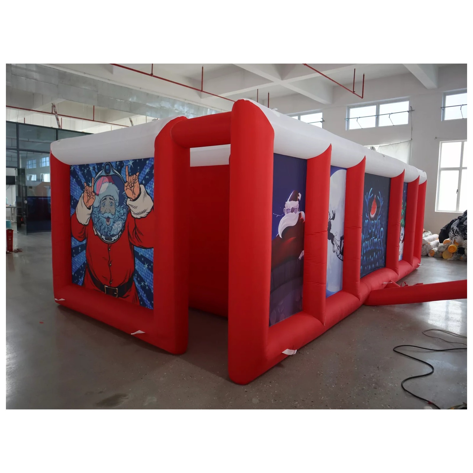 Большой красно-белый надувной  – обзор и цена Kids Outdoor Games For Party